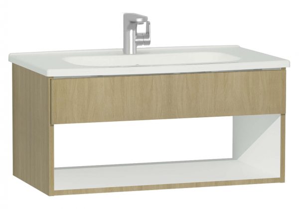 Vitra D-Light 110 Cm Lavabo Dolabı Gövde :Doğal Meşe Kapak:Doğal Meşe